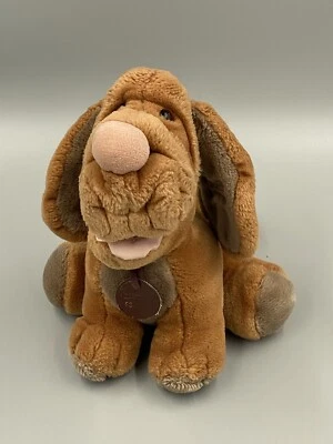 Vintage Ganzbros 1981 Wrinkles Hound Dog Puppy Dog Plush 10" Stuffed Animal  - Image 1 of 4