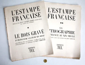 L'ESTAMPE FRANCAISE T1 LE BOIS GRAVE + T2 LA LITHOGRAPHIE EN FRANCE JUSQU'AU 19e - Imagen 1 de 7
