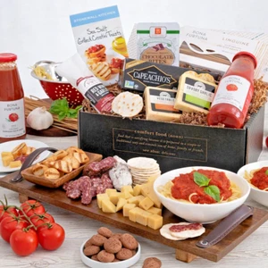 Italian Night In Comfort Dinner & Appetizers Gift Box by GourmetGiftBaskets.com - Picture 1 of 4