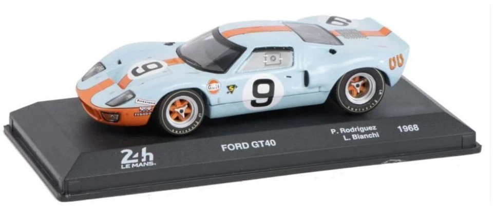 Ford GT40 1968 #9 - Rodriquez / Bianchi - Le Mans 1/43 Model Car. - Image 1 of 1
