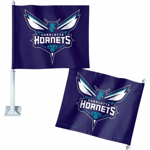 Charlotte Hornets NBA Basketball11" x 13" Double-Sided Car Flag Cover