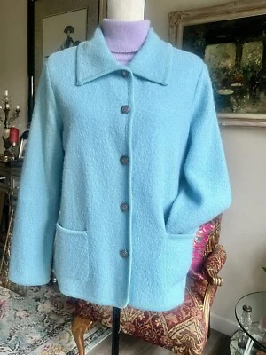 Chaqueta Blazer Para Mujer Appleseeds Lana Hervida Buclee Bebé Azul Sin Forro, PM Foto 1 de 4