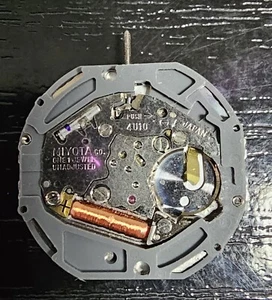 Miyota 4U10 Quarzo Movement Watch Not Tested per Parts/Restore As-Is - Bild 1 von 2