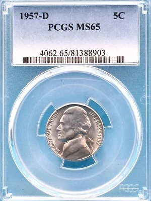 1957-D Jefferson Nickel 5C PCGS MS 65 - Image 1 of 4