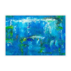 Tableau art abstrait vol.222 art mural affiche print S.Johnson - Photo 1/4