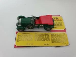 MATCHBOX Y5 - 1929 4 1/2 LITRE (S)BENTLEY MODELS OF YESTERYEAR LESNEY ENGLAND - Picture 1 of 3