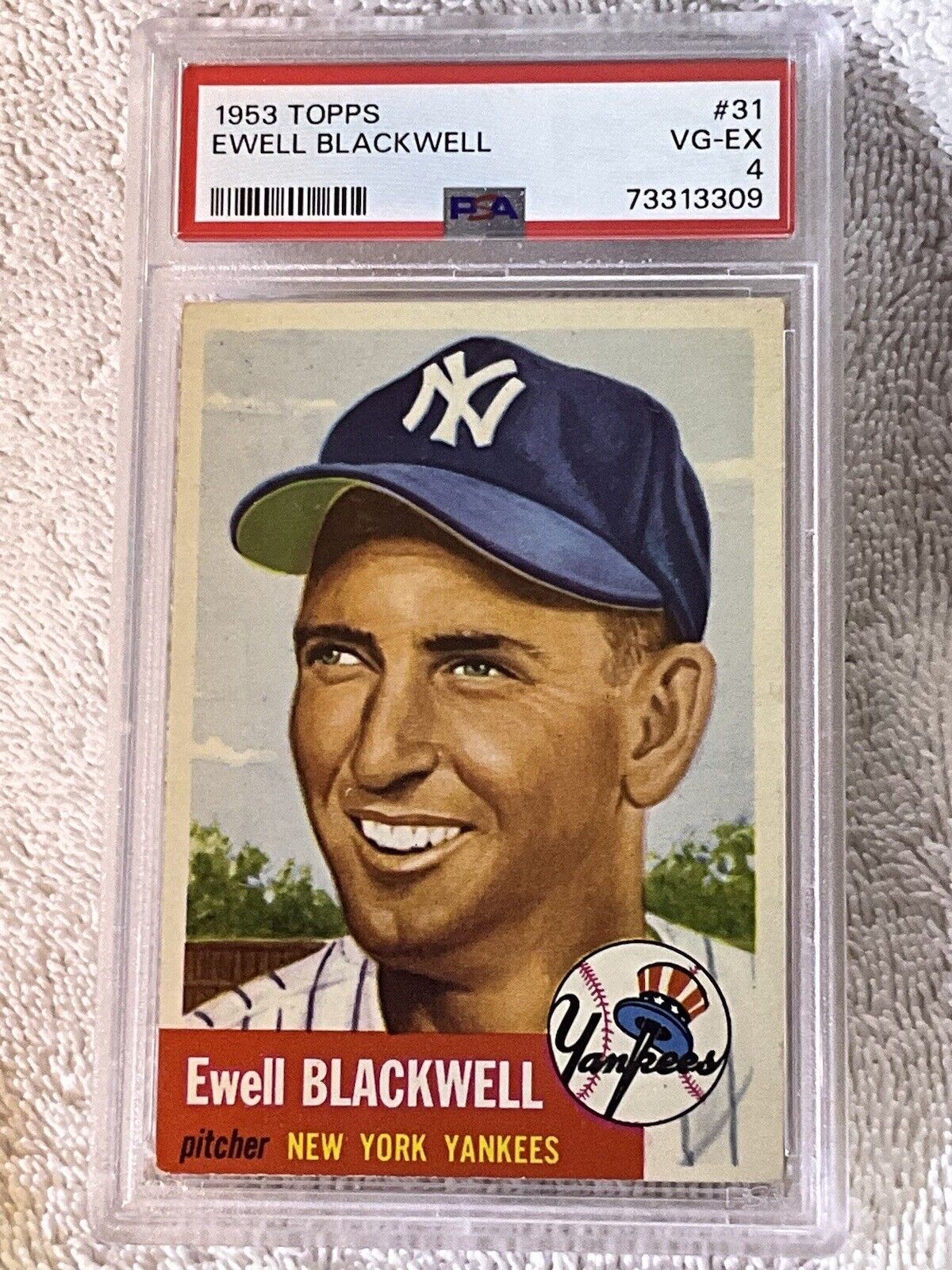 1953 Topps Ewell Blackwell #31 PSA 4 New York Yankees