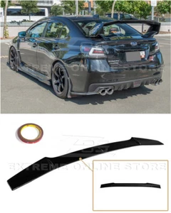 Para 15-21 Subaru WRX STi | NEGRO BRILLANTE correa trasera alerón ala maletero - Imagen 1 de 12
