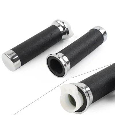 1" 25mm Hand Grip Fit Honda Shadow VT 400/600/750/1100/1300 Motorcycle Black - Image 1 of 4