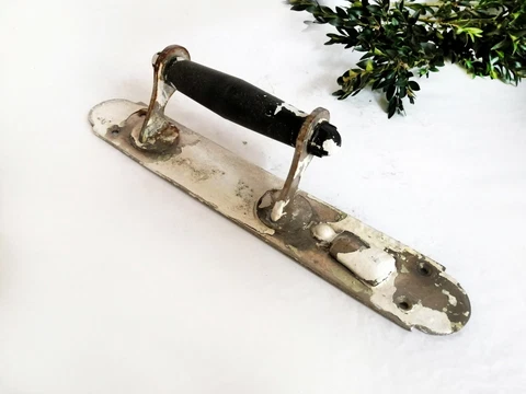 Vintage Door Handle Stainless Steel Plastic Farmhouse Barn Pull Interior Decor Cover