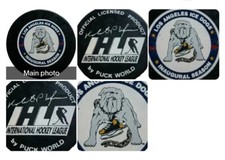1995-96 RARE LOS ANGELES ICE DOGS VINTAGE IHL MADE N CZECHOSLOVAKIA  HOCKEY PUCK