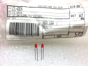 LTL-4261N LITEON LED RED T-1 3MM ROHS 40 PIECES - Picture 1 of 1