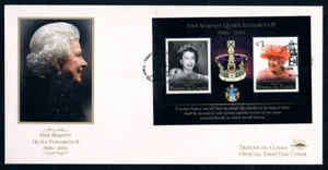 Tristan da Cunha • 2023 • Royalty • Queen Elizabeth II Memorial minisheet FDC - Bild 1 von 1