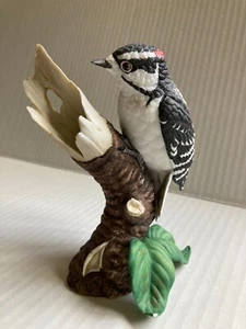 Lenox Hand Crafted Downy Woodpecker Fine Porcelain Figurine 1989 Vintage - Picture 1 of 7