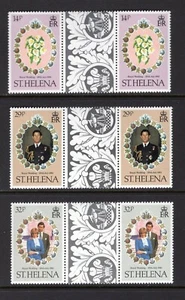 Santa Elena 1981 BODA REAL, RAMO, CHARLES, PAREJA MNH SC 353-55 CANALETA - Imagen 1 de 1