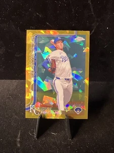 2025 Topps Chrome Sapphire Cole Ragans Gold Refractor /50 #151 Royals - Bild 1 von 2