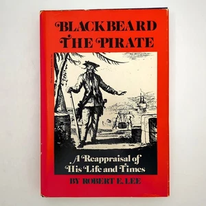 Blackbeard The Pirate History SIGNED Enscribed Hardcover Book Robert E Lee 1974 - Picture 1 of 24