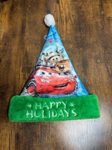 Disney Pixar Cars Kids Santa Hat Lightning McQueen Mater Christmas  - Picture 1 of 6