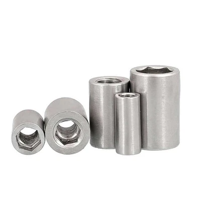 Hülsenmutter Edelstahl VA A2 M4 M5 M6 M8 M10 M12-M16 Muttern mit Innensechskant - Bild 1 von 4