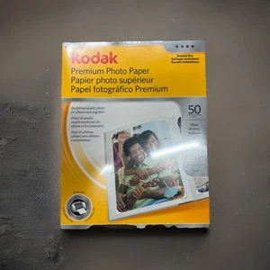 Kodak Premium Photo Instant Dry 50 Sheet Gloss 8.5" x 11" Photo Paper New Sealed - Picture 1 of 2