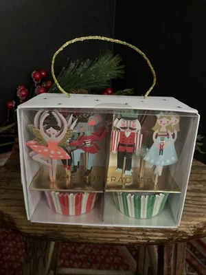NEW The Nutcracker Cupcake Kit Topper Party Pick Christmas 24 Cases 24 Toppers - Image 1 of 4