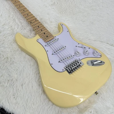 US Warehouse ST-Style Cream-Yellow Electric Guitar SSS Pickups Chrome Hardware - Image 1 of 4