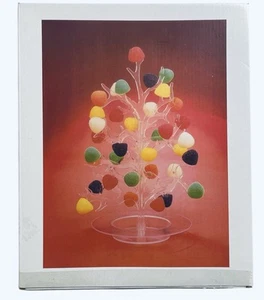 Holiday Gumdrop Tree Plastic Clear Acrylic Server Stand with Box Easter Tree - Picture 1 of 3