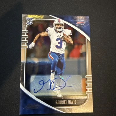 2020 Panini Absolute Rookie Signatures Gabriel Davis #136 Rookie Auto RC - Image 1 of 3