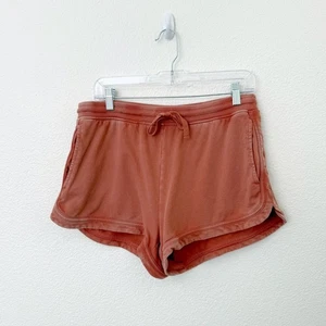 Aerie Größe Large L Burnt Orange Lived In Beach 100 % Baumwolle Sweat Shorts Komfort - Bild 1 von 12