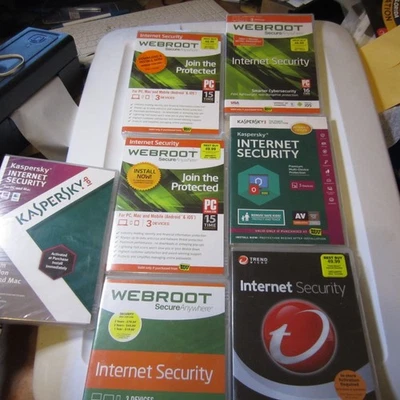 Webroot/ Trend / Internet Security lot of 7 Brand New Sealed - Image 1 of 4