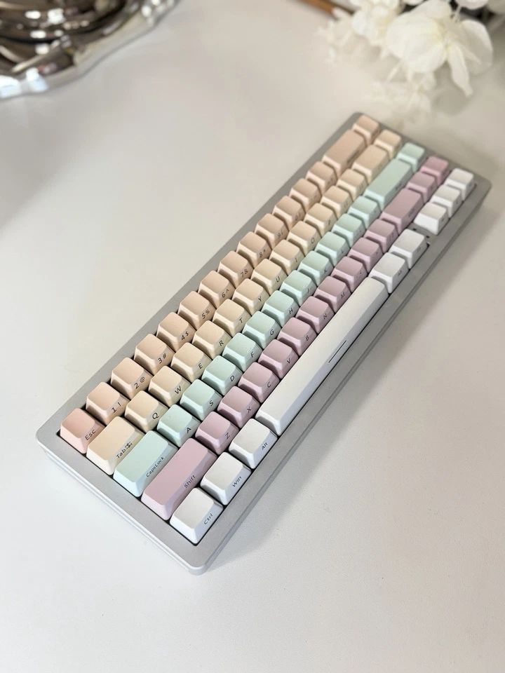 Xinmeng M67 65% Macaron Gasket Aluminum Wireless Gaming RGB Mechanical Keyboard - Image 1 of 4
