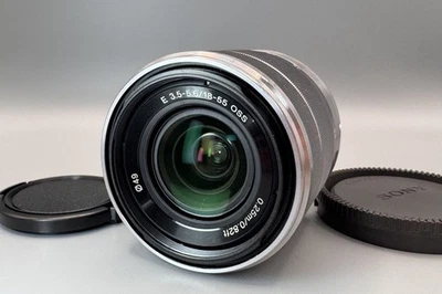 Sony E-Mount 18-55mm f/3.5-5.6 OSS SEL1855 Silver Lens for APS-C Cameras Japan - image 1 of 4