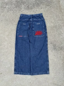 JNCO Jeans rot Tribal Crowns Y2K Streetwear  - Bild 1 von 9
