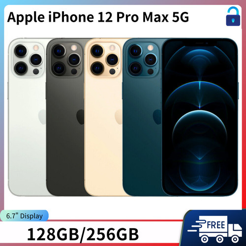Apple iPhone 12pro max シルバー　128GB Apple iPhone 12 Pro Max - 128GB - Silver (Unlocked) for sale