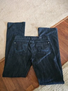 Rock & Republic Kasandra Jeans Womens Bootcut Low Rise Dark BLUE Wash Size 29 - Picture 1 of 1