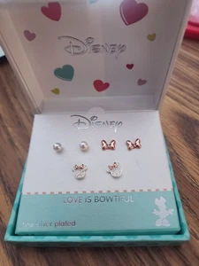 Disney Minnie Mouse Ohrring 3 Paar Set - Bild 1 von 3