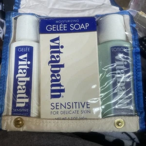 Set Of 3 Vintage Vitabath 1994 Sensitive Gelee-Body Lotion-Soap See Photos - Picture 1 of 8