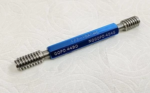 1/2-10 ACME DOUBLE LEAD THREAD PLUG GAGE GO NOGO = .4490 / .4545 - Picture 1 of 2