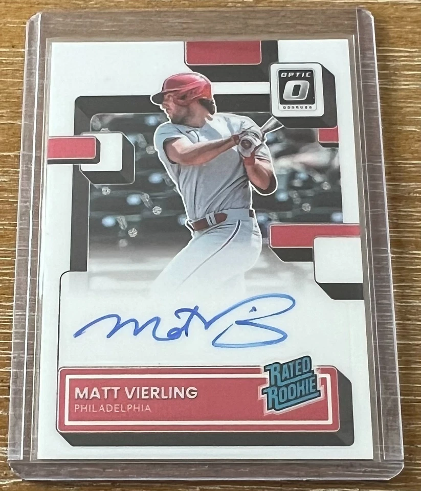 MATT VIERLING 2022 Panini Donruss Optic RATED ROOKIE RC AUTO AUTOGRAPH ! - Image 1 of 1