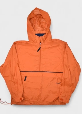 Chaqueta Nike Vintage Para Hombre Grande Naranja Anorak Cortavientos 1/2 Cremallera Pullover Foto 1 de 4