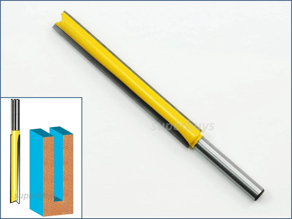 76mm Long 1/4 Straight 3" Blade Router Bit Wood DADOS Cutter Inlay Woodwork Tool