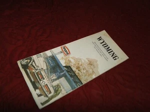 Vintage 1970 Texas Gas & Oil Road Karte von Wyoming Lot # E-33 - Bild 1 von 4