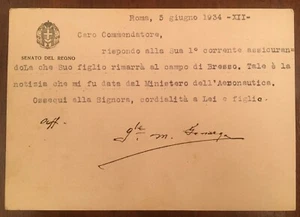 Cartolina firmata da Maurizio Ferrante Gonzaga - Picture 1 of 1