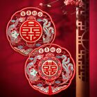2pcs Red Double Happiness Wall Sticker Wedding Sticker  Wedding Room Decoration