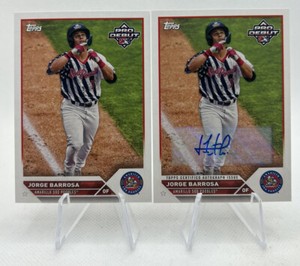 2023 Topps Pro Debut JORGE BARROSA Auto + Base #PD-21 Sod Poodles/Diamondbacks