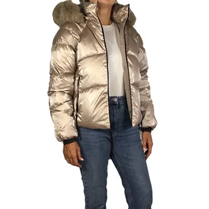 Damen Daunenjacke gefüttert mit Pelzkapuze Winterjacke Veque - Bild 1 von 38