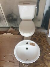 Vitra WC and inset sink in Apricot colour - 
