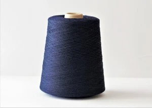 Ghibli 2/32 nm by Zegna Baruffa 500g 53% Merino 47% Cotton Col. Navy Italy Cone - Bild 1 von 5