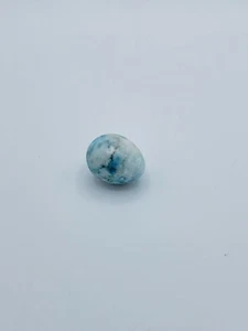 De colección ~ Forma de huevo, Larimar de cristal desconocido/roca/piedra/mineral/calcita? Mate de 2 - Imagen 1 de 8