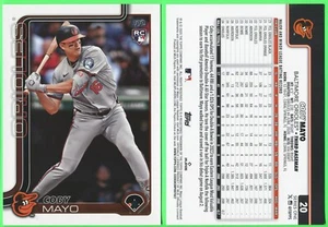 2025 Topps Super Box Oversized Jumbo Topper #20 Coby Mayo (RC) Baltimore Orioles - Picture 1 of 1
